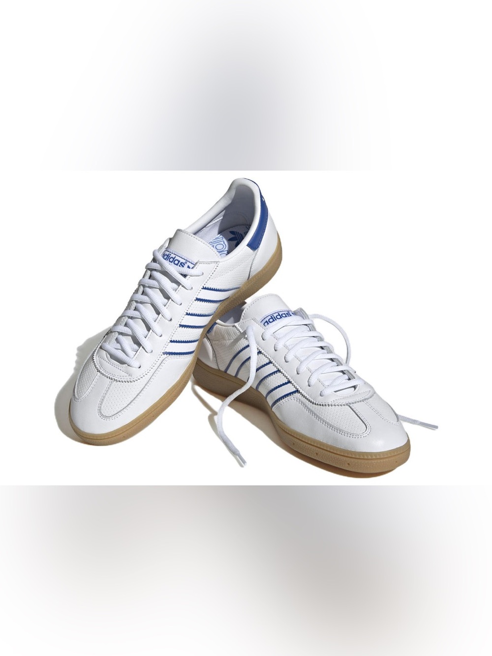 adidas Handball Spezial 'White Blue Gum' Men’s Classic Retro Sneakers US 6 1/2